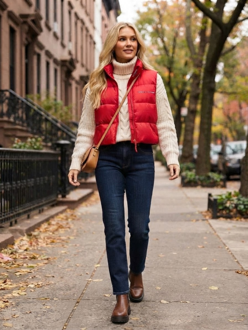 Women's Tommy Hilfiger Down Filled Puffer Vest Size M